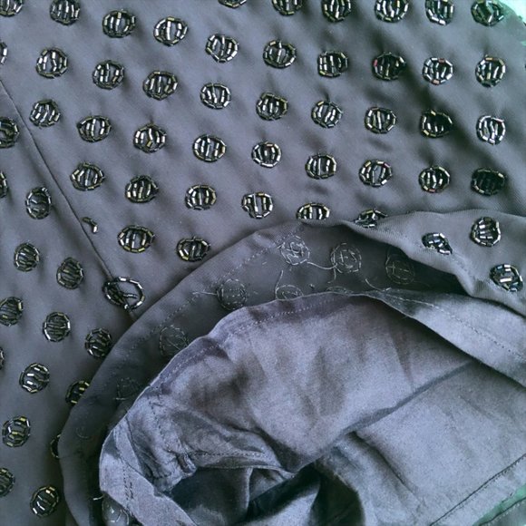 Topshop Black Bead Embellished Romper NWOT - Picture 5 of 8